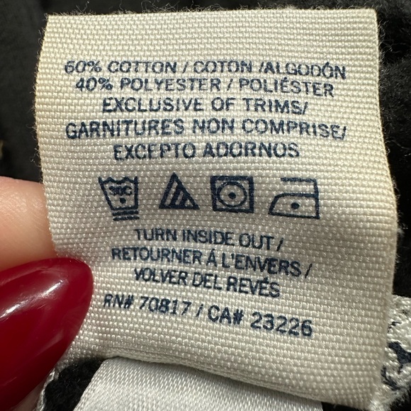 PINK by Victoria’s Secret, black and pink zip up hoodie size x-small - Picture 7 of 7